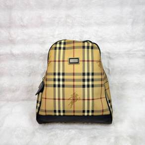 Burberry Checkered Small Brown Backpack