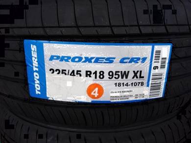 225/45/18 Toyo Proxes CR1 Tyre 2026 Tayar