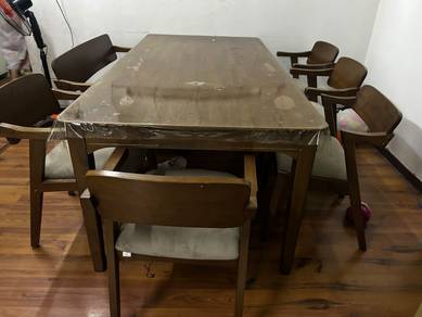 SET MEJA MAKAN BARU GUNA 2 TAHUN - baru