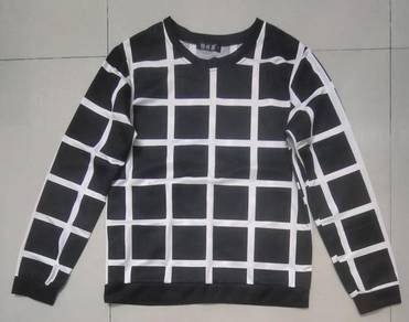 Plaid Top Black
