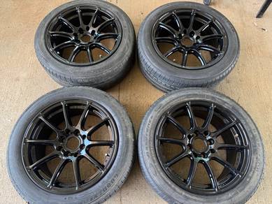 Rim second 15 advan rs2 siap tayar saga myvi vios
