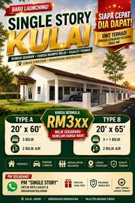1-storey Terraced House in Kulai,JHR
