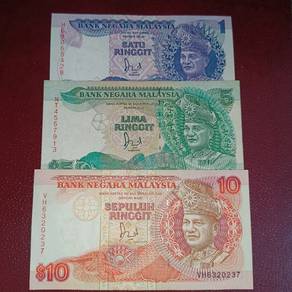 Malaysia Banknote 6th Series One Set 3 Pieces