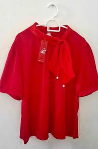 Blouse merah- free delivery area kota kinabalu