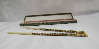 Cloisonne chopsticks two pairs