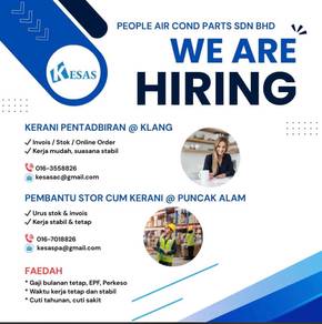 Kerani Pentadbiran @ Klang & Puncak Alam