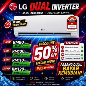 Aircond LG Dual Inverter (SCTLNDPNG)