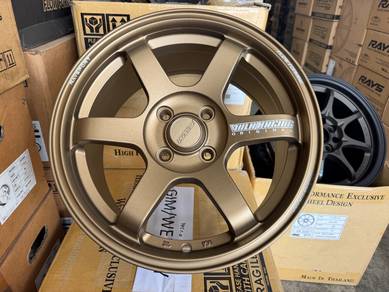Te37 bronze 15inch 4x100 —Rim baru—