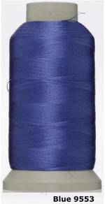 Blue 9553 Embroidery Machine Thread Benang Sulam