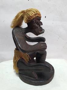 Native African Tribe Primitive Hand Carved Wooden