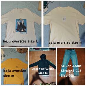 Baju lelaki dan perempuan untuk dijual
