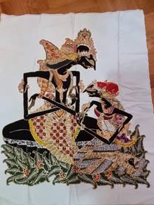 Indonesia Hand-painted Batik Cloth - Wayang Kulit