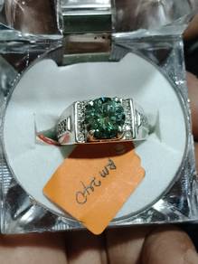 Cincin Green Moissanite 