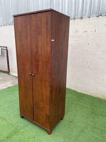 YE51A Almari Baju Kayu 2.5Ft Solid Wood Wardrobe