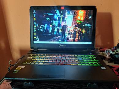 Laptop gaming g gear gtx 1070 8gb vram boleh nego 