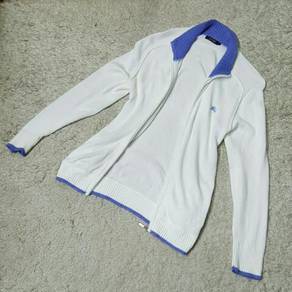 Burberry White Knitted Cardigen