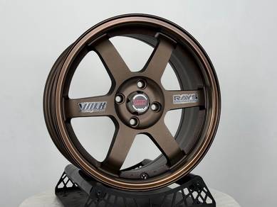 NEW 16 TE37 OG Rim City Jazz Vios Yaris Myvi Ativa