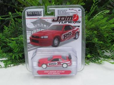 Jada 1-64 2002 Nissan Skyline GT-R GTR (R34) Red