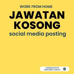 Part Time Work From Home- Social Media Posting