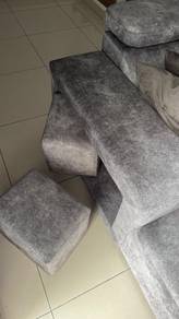 U Shape sofa grey