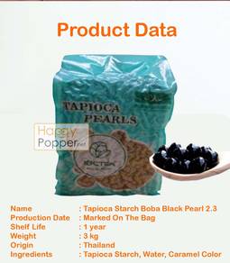 Boba Tapioca Starch Balls Black Pearl 3kg