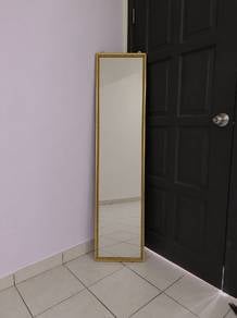 Full length mirror with gold frame