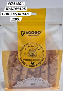 Agogo Handmade Chicken Roll 220gram Dog Food Snack