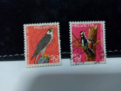 1970/71 Switzerland Stamps, Birds