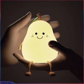 USB Rechargeable Led Cute Pear Fruit Night Light