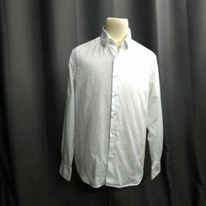 Salvatore Ferragamo Men's Slim Fit White Long Slee