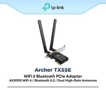 WiFi 6 ( 2.4ghz / 5ghz ) + BLUETOOTH PCIE  CARD