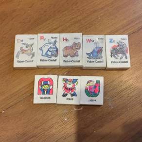Kids Alphabet Erasers 8pcs