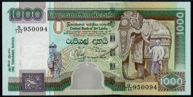 Sri Lanka Ceylon 1000 rupees 2001 - Pick P120a unc