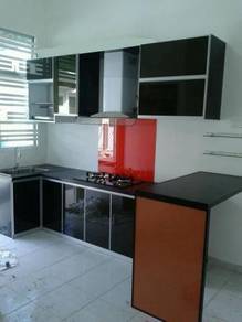 Aluminium Modular Kitchen Cabinet+ BAR Table Set