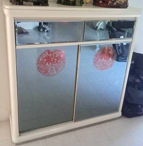 shoe cabinet with marble top