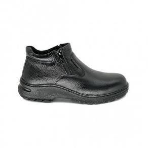 Safety Shoes Black Hammer Men Mid Black Zip BH0993