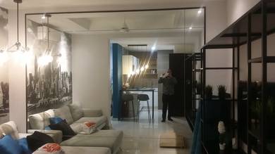 INSTALL WALL MIRROR l pasang cermin tempahan khas