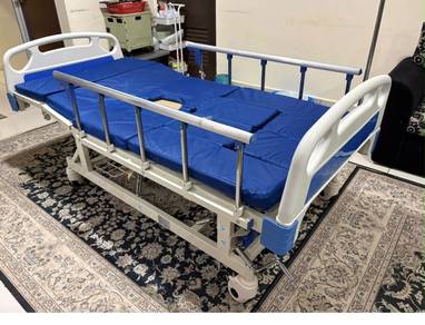 Katil Hospital Manual 3 crank dgn side rail
