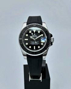 Custom Seiko Mod 40mm Black Prospex Yachtmaster