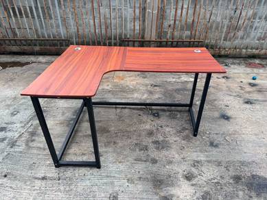 Steel Frame Meja L Office Table Study Desk