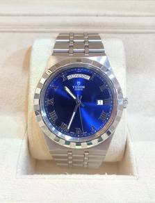Pre-Owned Tudor Royal 28600 Blue Dial Daydate 41mm