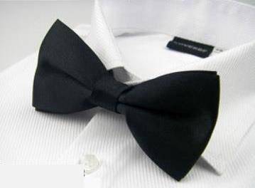 002 Black Professional Tie Formal Business Bow Tie