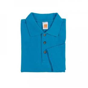 T-shirt Plain Polo Oren Sport Long Sleeve Sea Blue