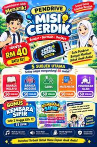 Pendrive soalan-soalan 5 subjek utama