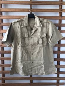 1956 WWII US army cotton twill khaki combat shirt