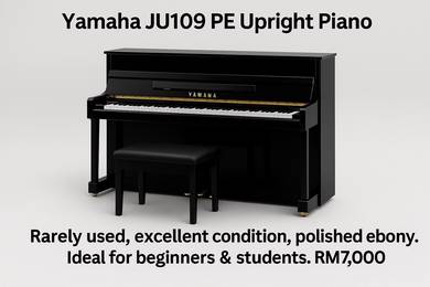 Yamaha JU109 PE Upright Piano – Rarely Used