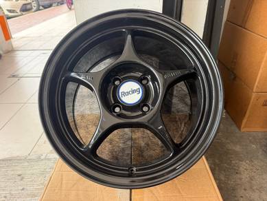 Rp01 15inch 4x100 —Rim baru— Black