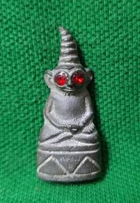 ngang charm phra lp rare old thai buddha amulet pe