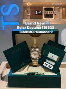 Rolex Daytona 40mm Black MOP Diamond Dial 116523G