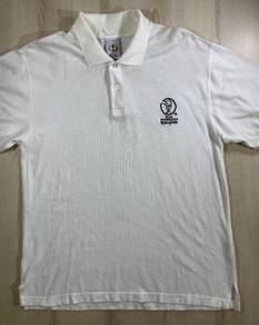 2002 World Cup White Collar Tee #BW Used